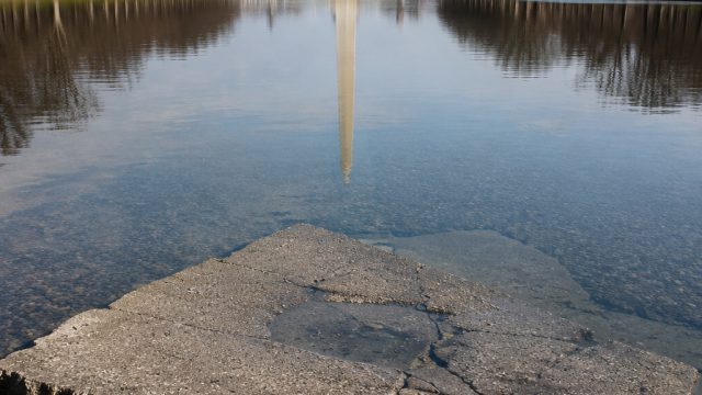 Trump Accuses Vandals of Damaging Reflec